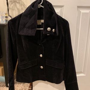 Michael Kors black velvet jacket size S